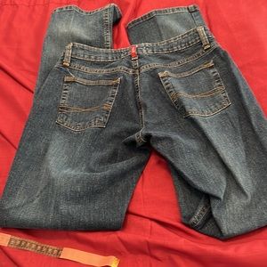 Ladies Twenty X Western Jeans size 3/4, 32” inseam dark wash